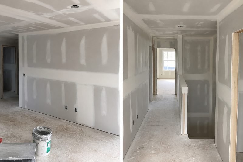 Completed drywall finishing project in Lafayette, Indiana